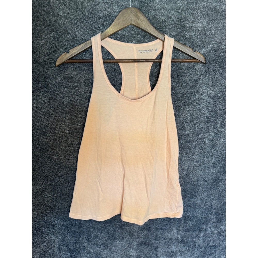 Abercrombie & Fitch Soft A&F Collection Racerback Tank Top Peach Orange XS